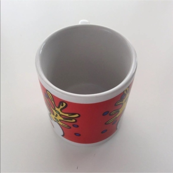 Vintage NEW Espresso Christmas Reindeer Coffee Cups SET OF 4 Whimsical Holiday - Picture 7 of 8